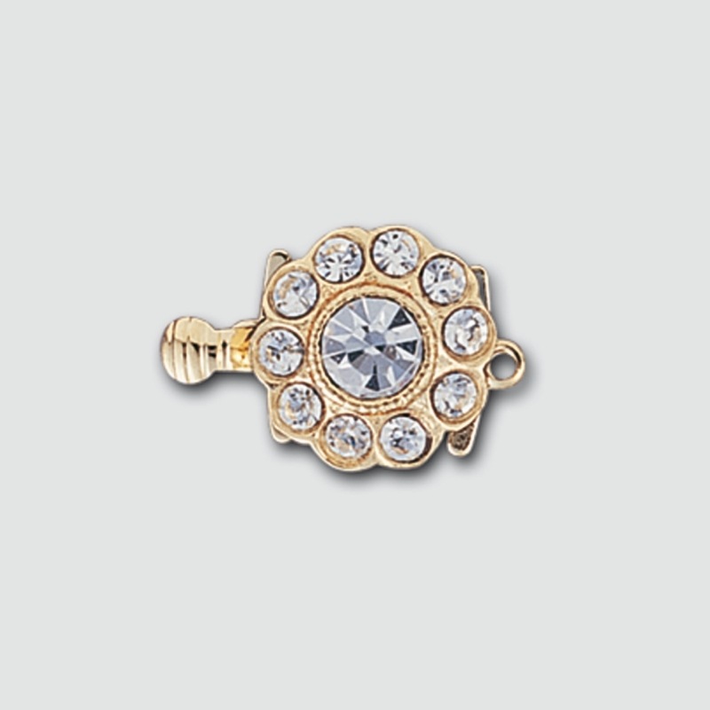 [232290000] Fermoir de collier 12x18mm avec strass crystal
