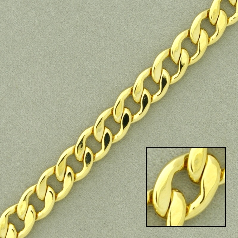 [525820000] Cadena de latón barbada laminada ancho 6,7mm