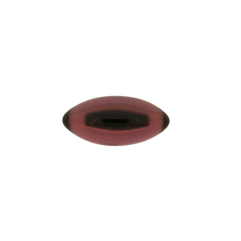 [750051000] Pierre cabochon navette 7x15mm base plate couleur améthyste