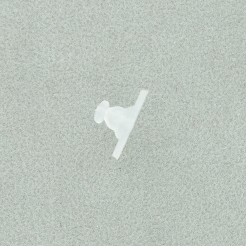 [110230000] Silicone earring back 6x11mm. VALID FOR EARRING POSTS WITH A  Ø0,7mm DIAMETER.