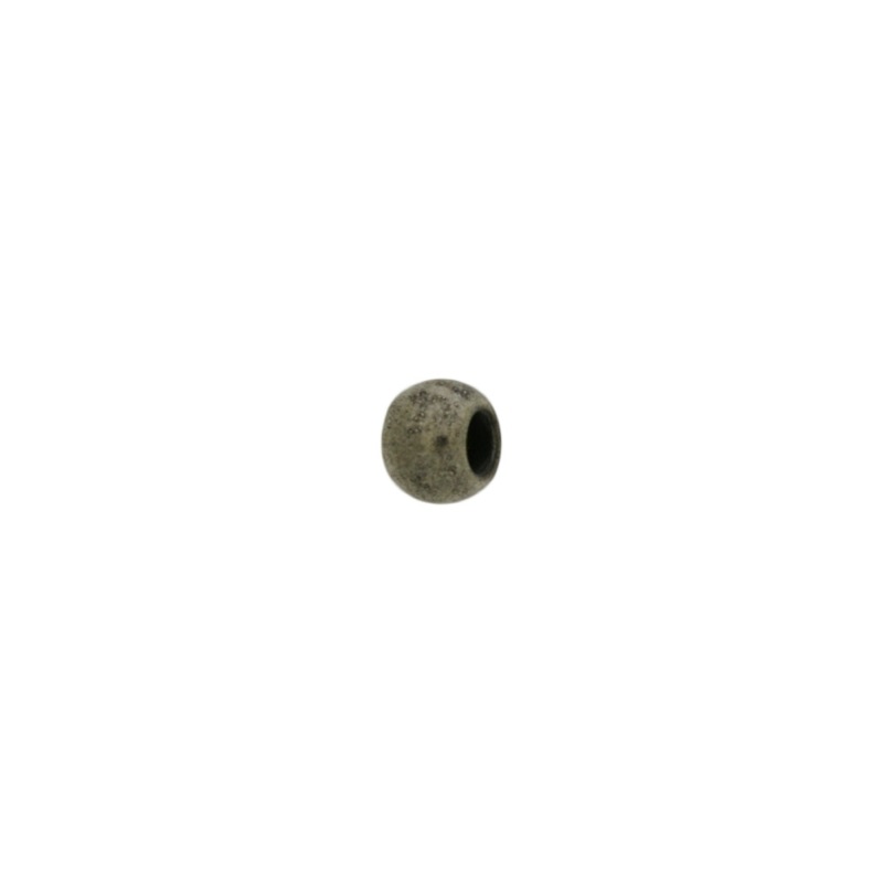 [126652500] Smooth ball Ø 6mm. Hole Ø 2,5mm. New material "METALLISED POLYMER"