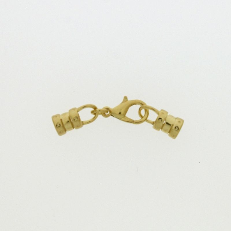 Juego cierre mosquetón 12mm + 2 terminales para cordón Ø 4mm