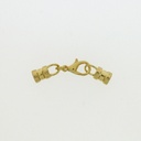 Set lobster clasp 12mm + 2 ends for cord Ø 4mm