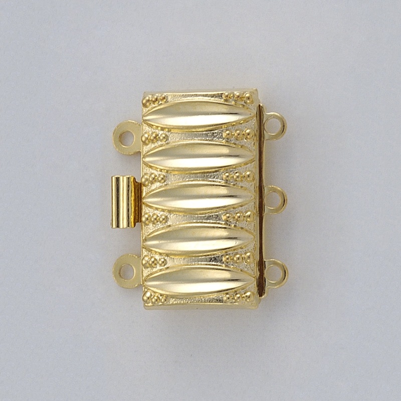 [230240300] Fermoir de collier 3 rangs 19x16mm