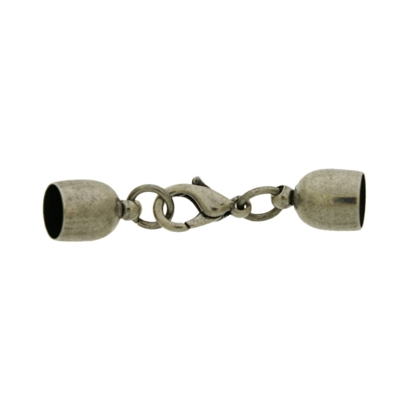 [121059900] Set fermoir mousqueton 12mm + 2 embouts pour cordon Ø 6mm