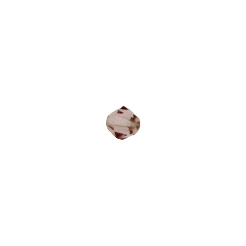 [472021000] Tupi verre à  facettes Ø5mm couleur améthiste. Avec trou passant.