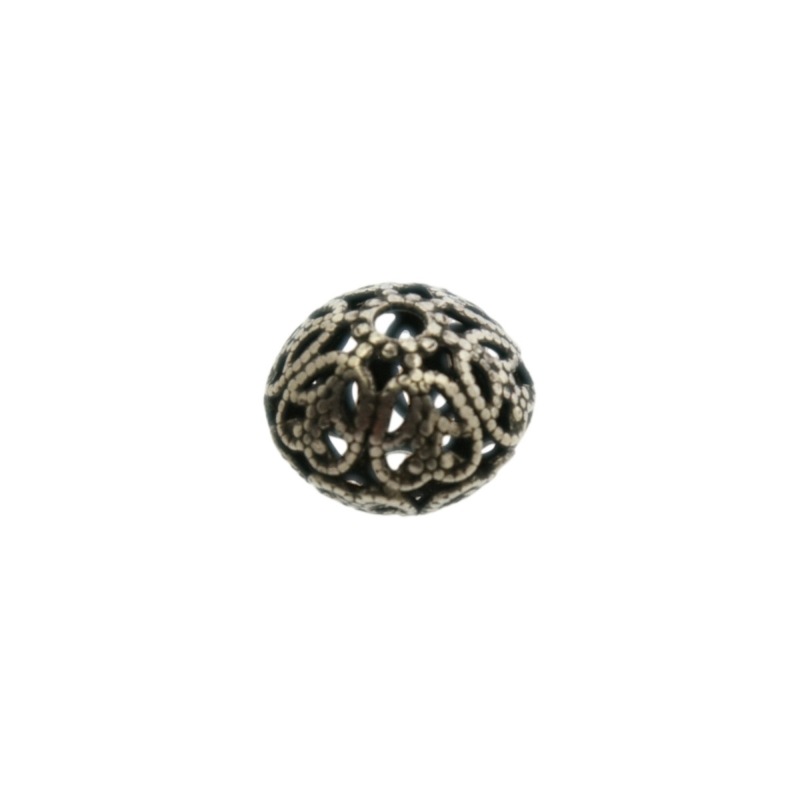 [121820000] Metal bead 12x10mm. Hole Ø 1,5mm