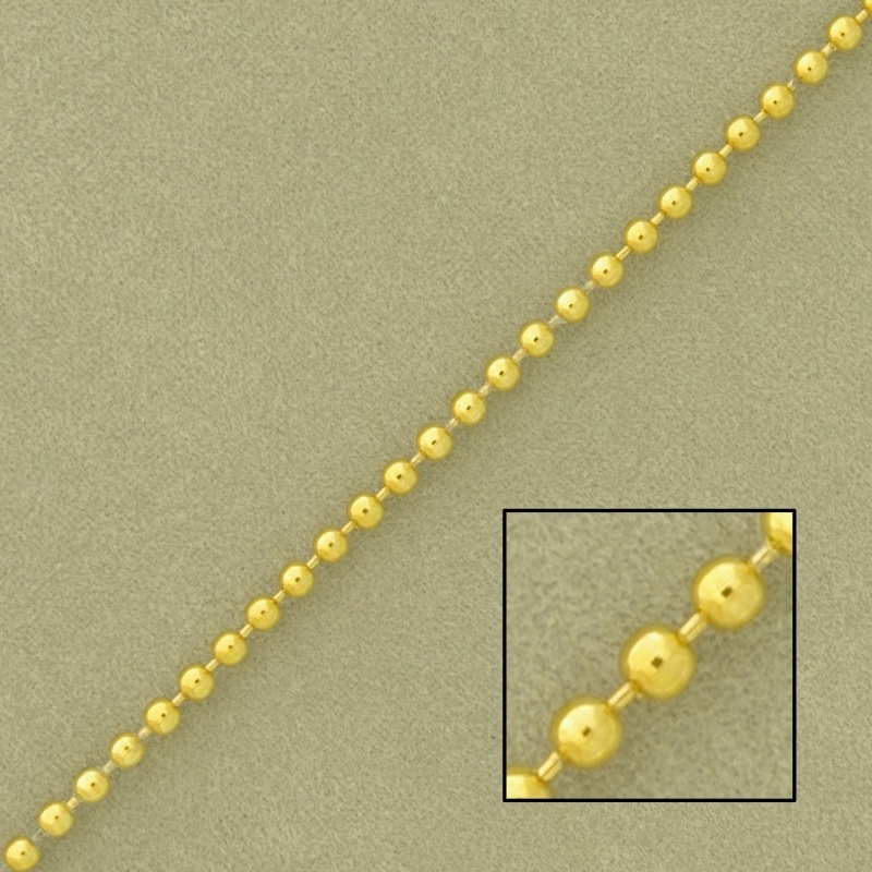 [527840000] Cadena de bolas de latón ancho Ø 2mm