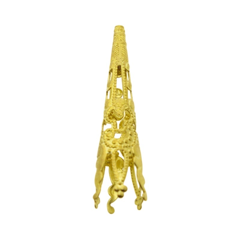 [112610000] Coquille filigranée 41x10mm. Trou Ø1mm