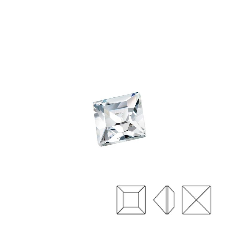 [750621000] Square strass chaton 10x10mm. Cristal colour.