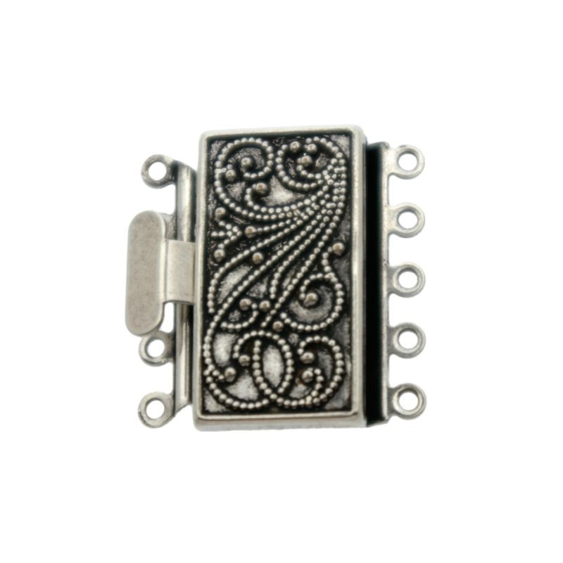 [230340500] Fermoir de collier 5 rangs 22x22mm
