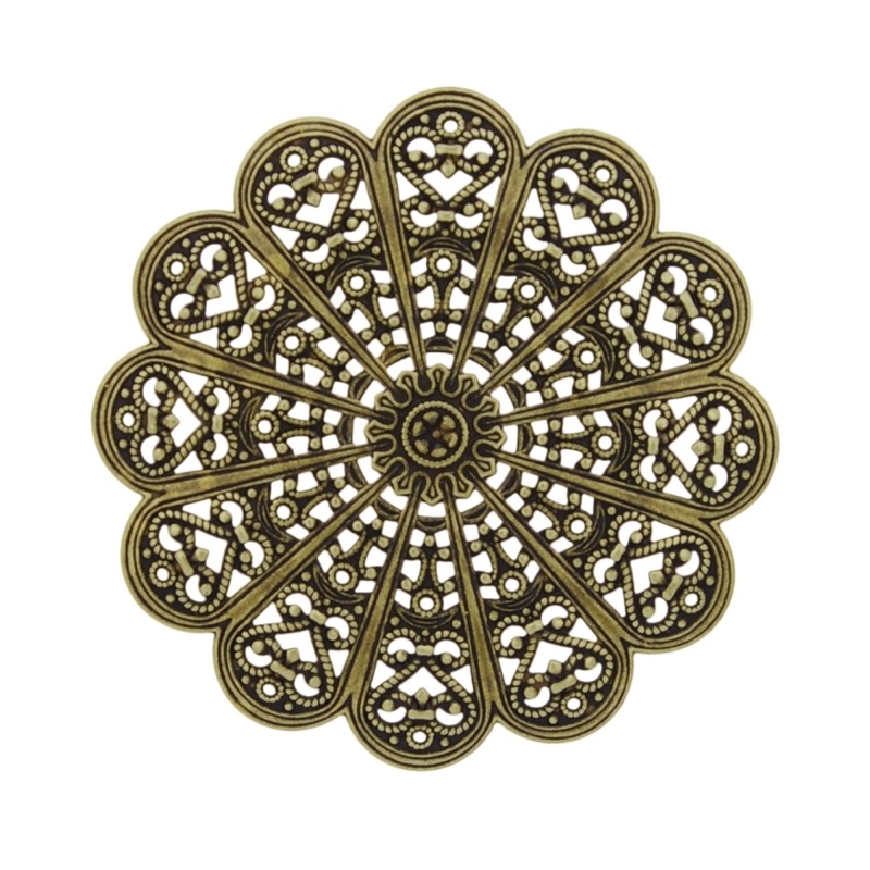 [121320000] Pendentif filigree rond Ø 55mm