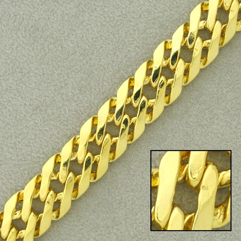 [523910000] Chaîne en laiton platé largeur 10mm