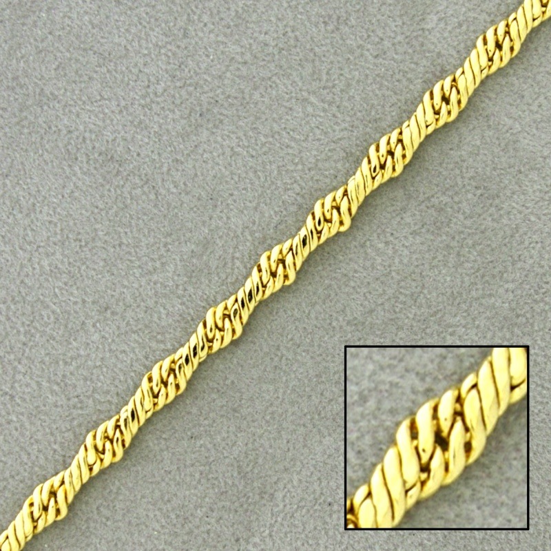 Flat brass chain width 4,2mm