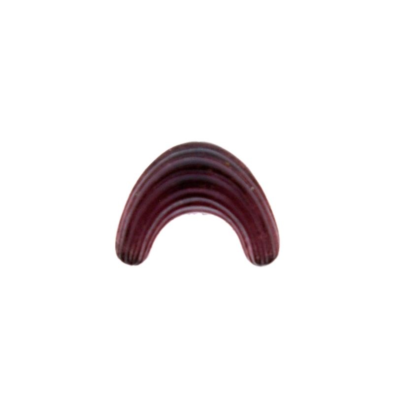 [750661000] Pierre cabochon forme arc 9x12mm base plate couleur améthyste