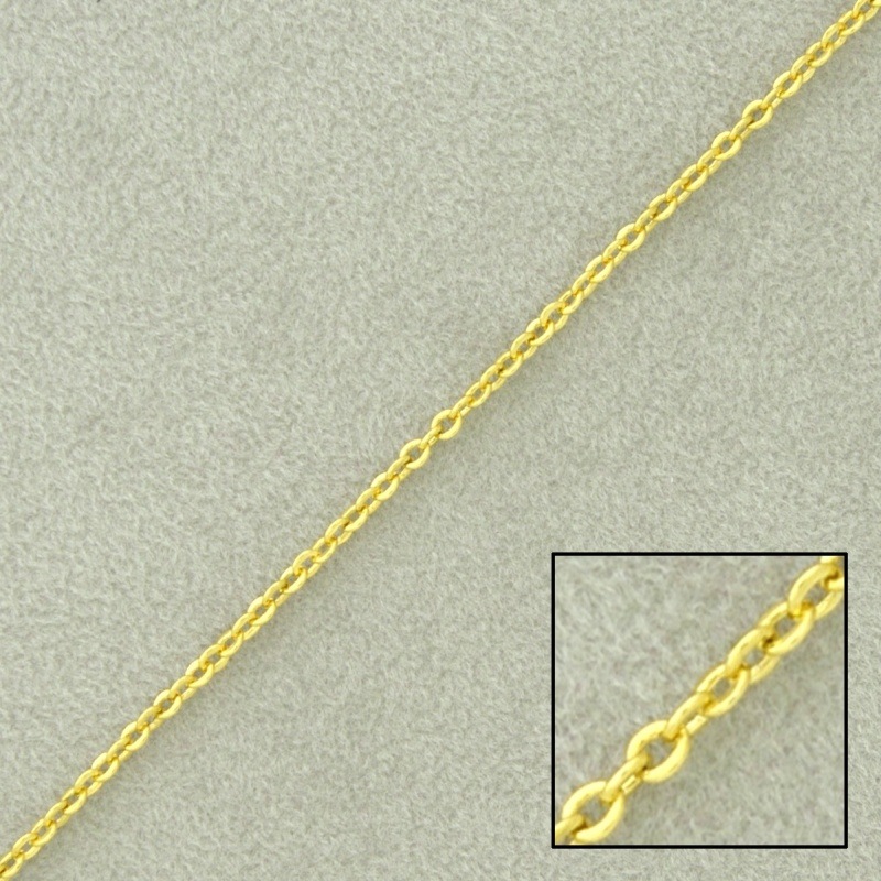 [528140000] Chaîne en laiton maille forçat largeur 1,7mm