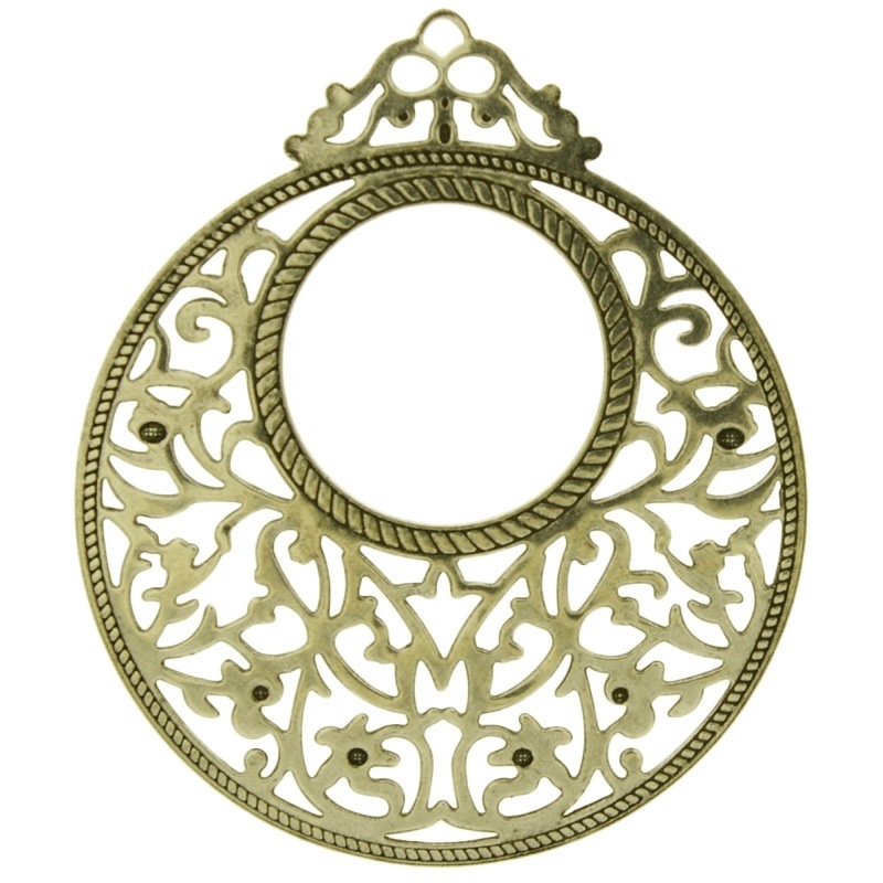 [121420000] Fornitura filigrana redonda 59x50mm