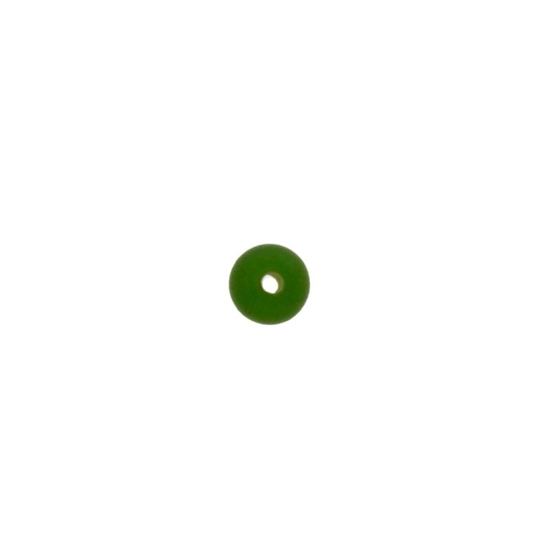[445061800] Jade colour glass ball Ø6mm. With two holes.