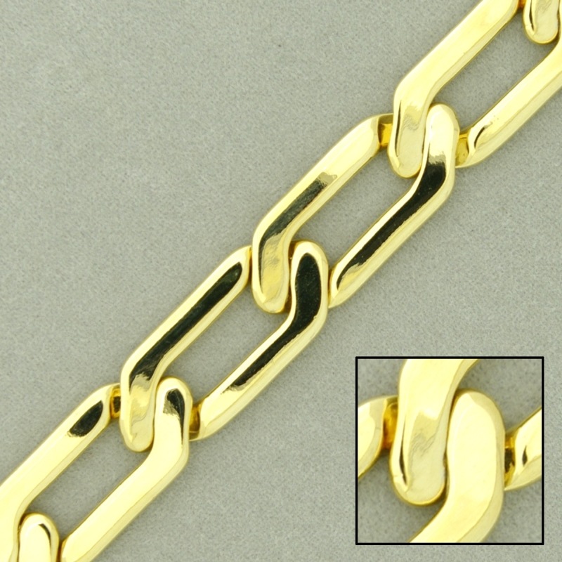 [528430000] Cadena de latón barbada laminada ancho 10,6mm