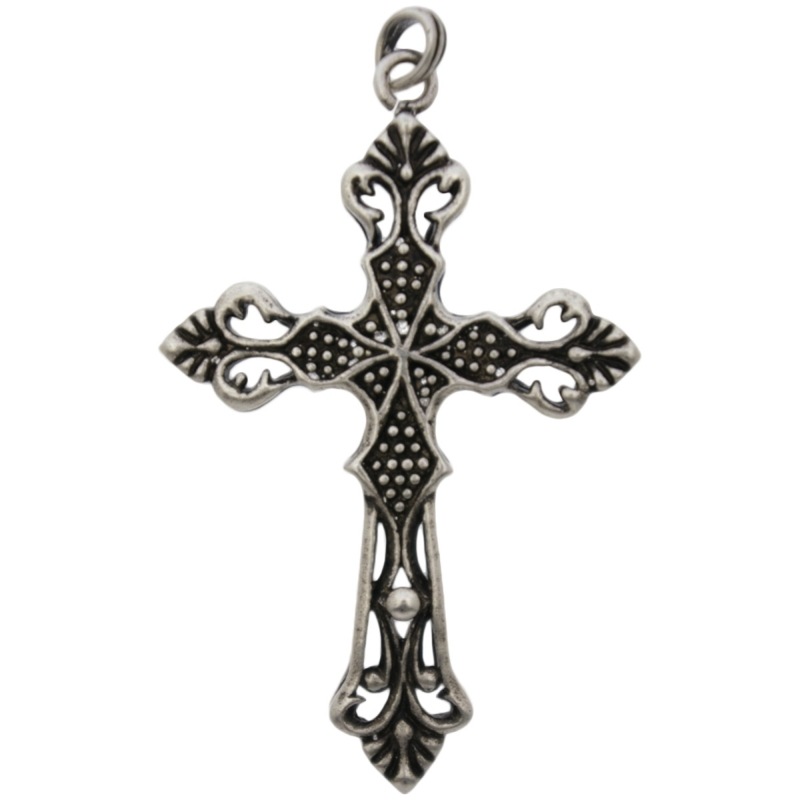 [123200000] Pendentif croix 61x36mm avec bélià¨re