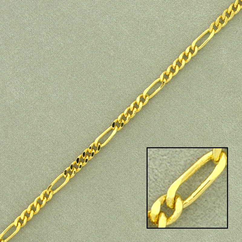 Cadena de latón programada ancho 2,2mm