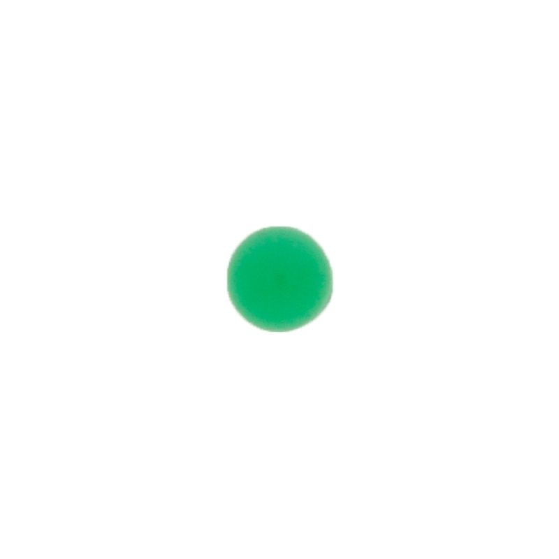 [750120900] Pierre cabochon Ø5mm base plate couleur chrysope