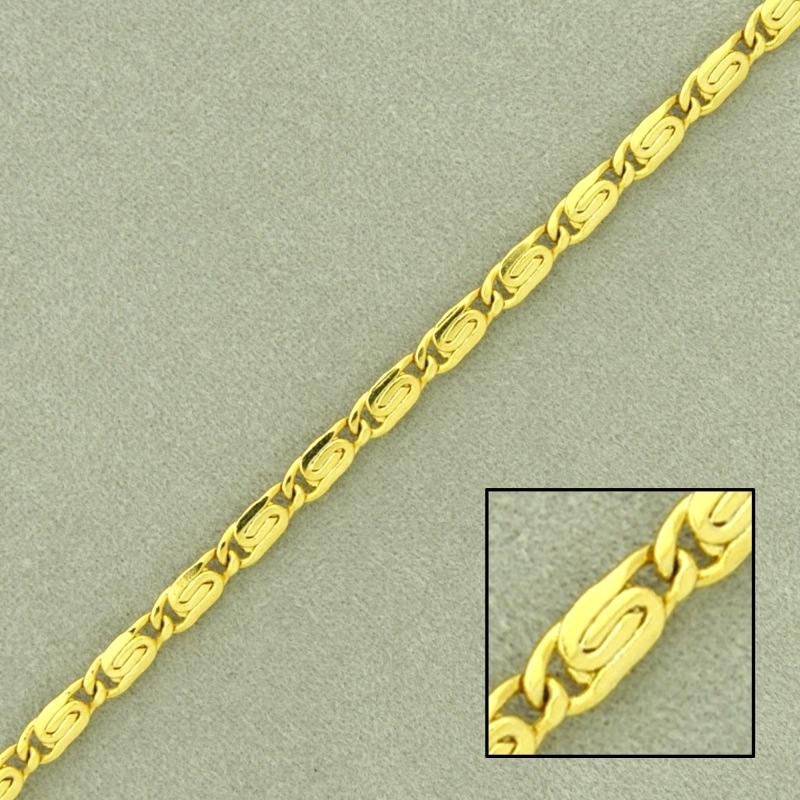 [524340000] Chaîne escargot en laiton largeur 2,5mm