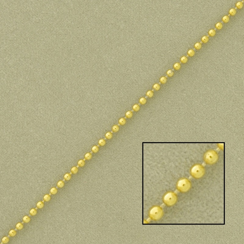 [527240000] Chaîne à billes en laiton largeur Ø 1,5mm