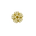Round filigree metal component Ø 15mm