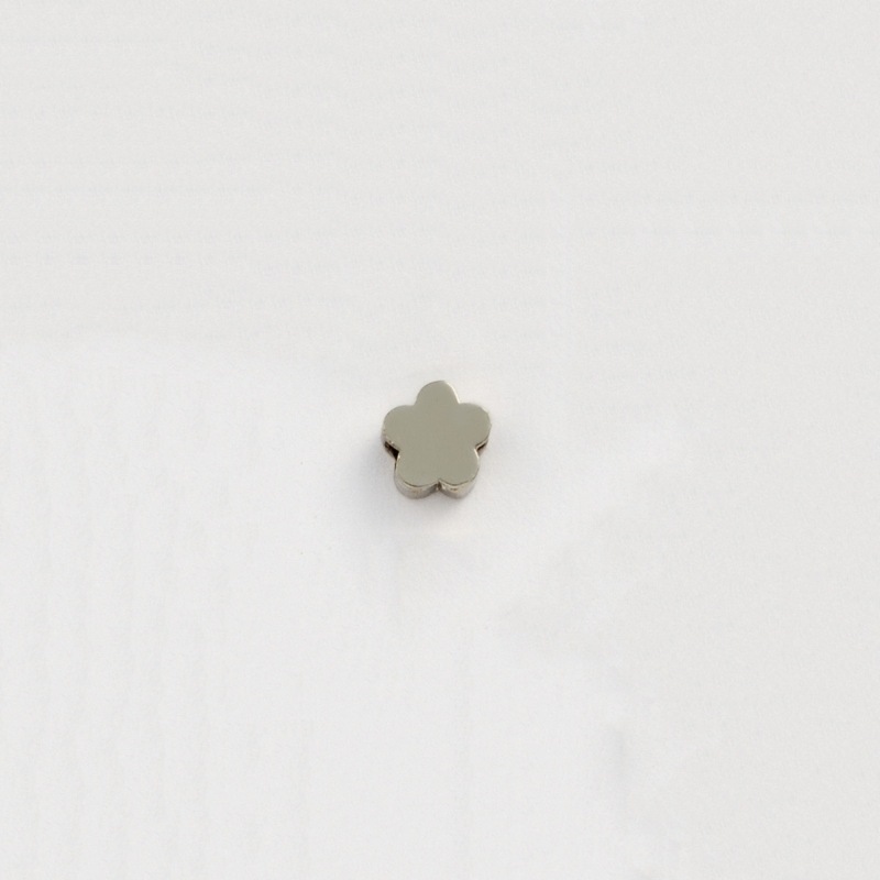 [111050000] Metal bead Ø 6mm. Hole Ø 1,5mm.