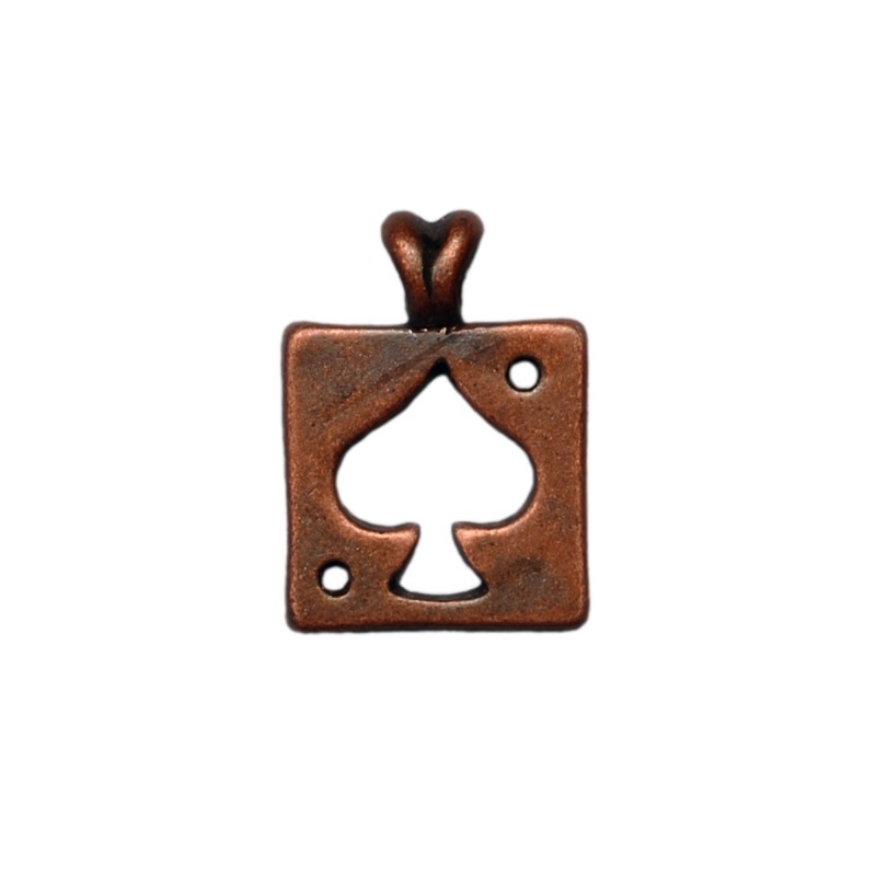 Pendentif symbole pique 21x15mm