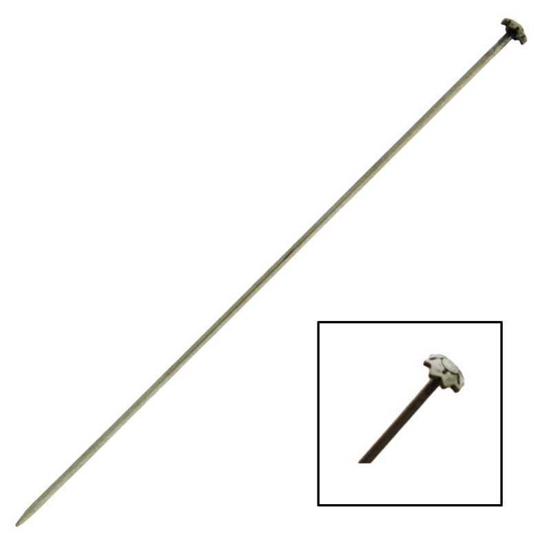 [110558100] Flower head Ø4mm scarf pin 81mm x Ø1mm.