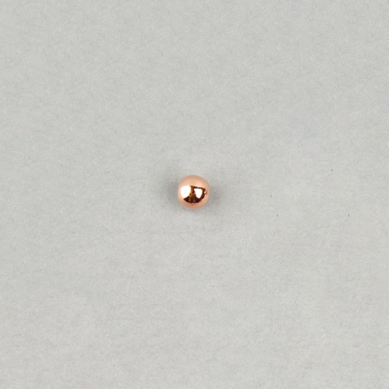 [111290600] Metallize ball Ø 6mm. Hole Ø 1,5mm