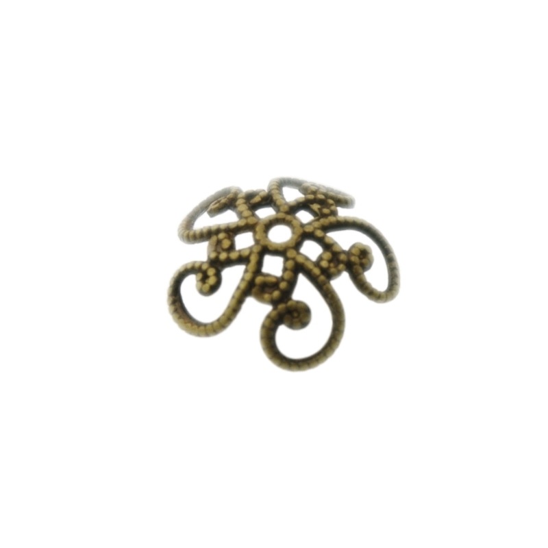 [121850000] Coupelle filigranée Ø 11,5mm. Trou Ø 1mm.