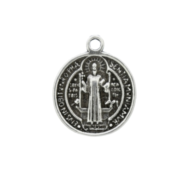 [129340000] Colgante redondo religioso 24x20mm