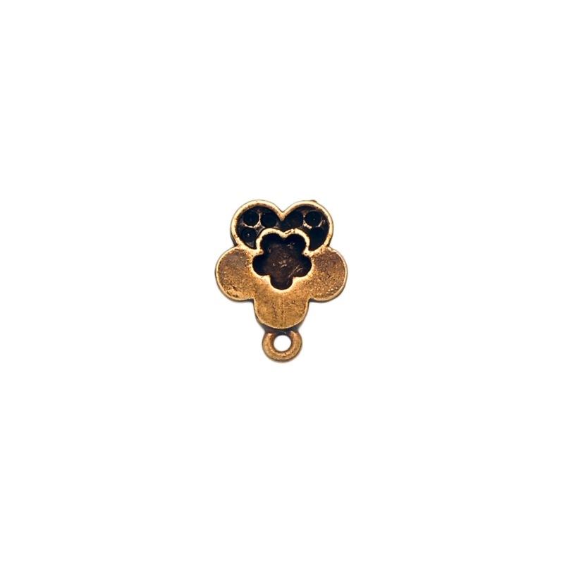 [917890000] Flower ear stud Ø 12mm to 6 PP19 strass with loop