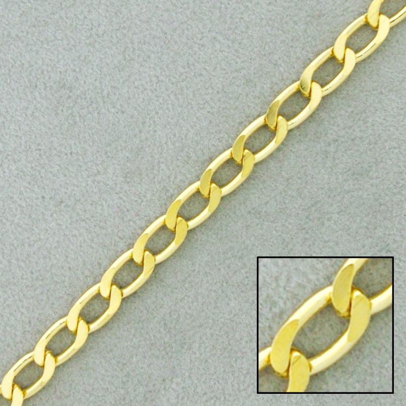 [924620000] Cadena de latón barbada lapidada ancho 5mm