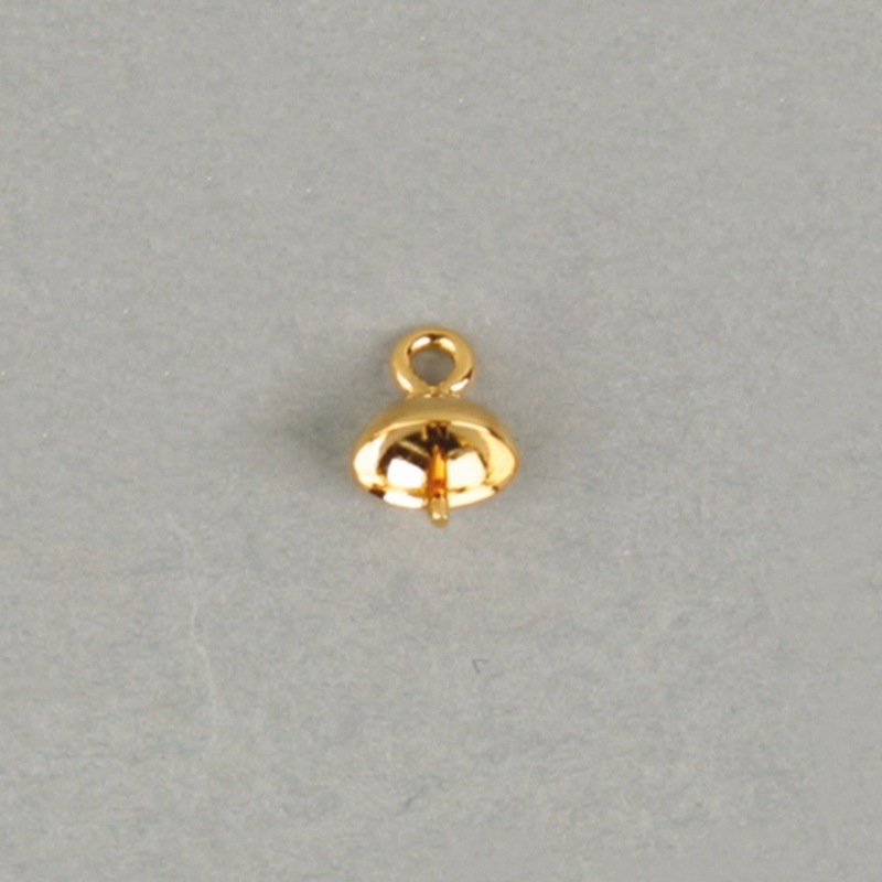 [112620600] Coquille Ø6mm pour perle ronde de Ø8 et 9mm.