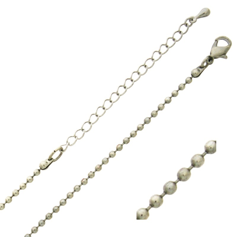 [542490000] Gargantilla longitud 47cms regulable. Cadena de latón ancho 2 mm.