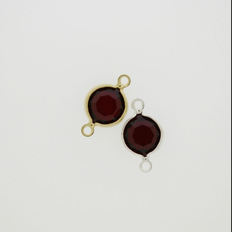 [750191600] Intercalaire ronde diam. 8mm couleur rubis. Longueur 15mm