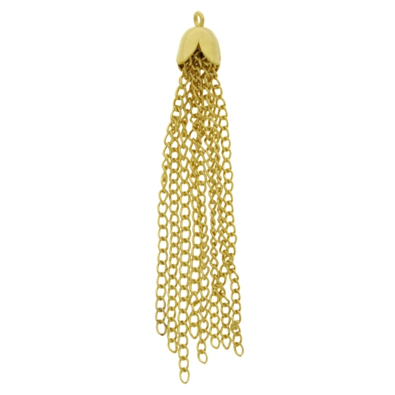 [110690000] Pendentif coupelle et chaîne 60x7mm