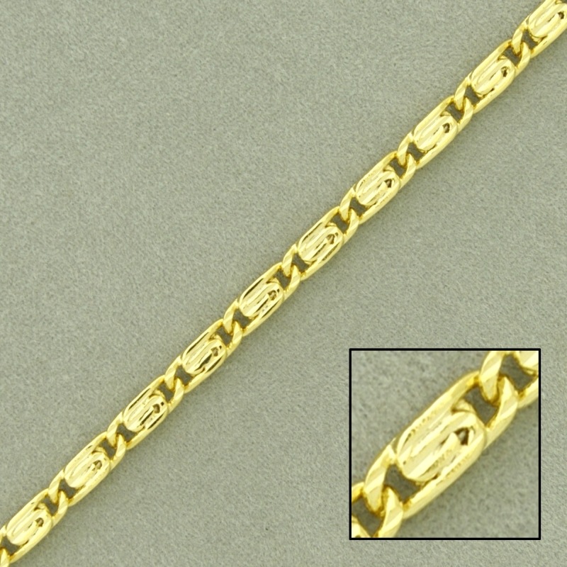 [924790000] Chaîne escargot en laiton largeur 2,9mm
