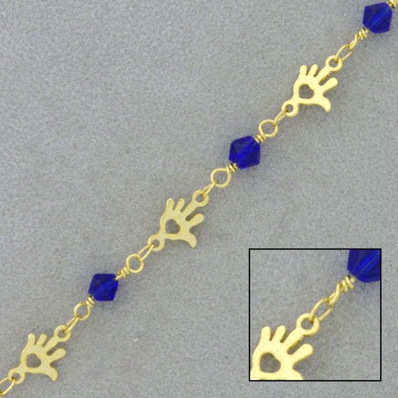 [528830300] Chaîne en laiton à  maille fantaisie largeur 8mm