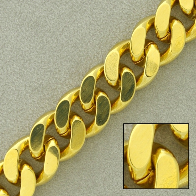 [520790000] Cadena de latón barbada lapidada ancho 12,9mm