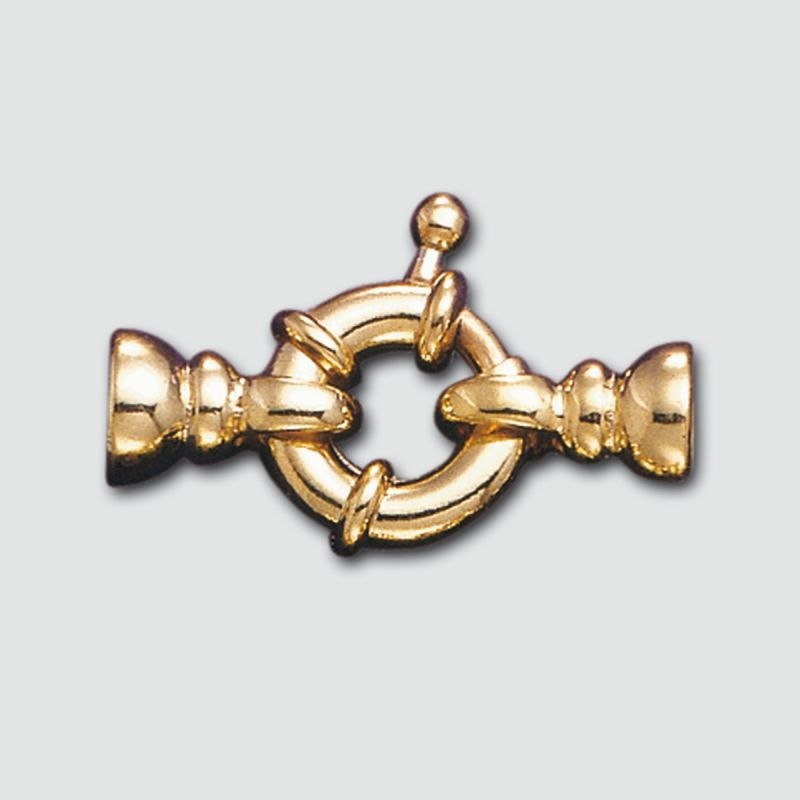 [228041200] Spring ring clasp Ø 12mm + 2 ends to Ø 6mm balls