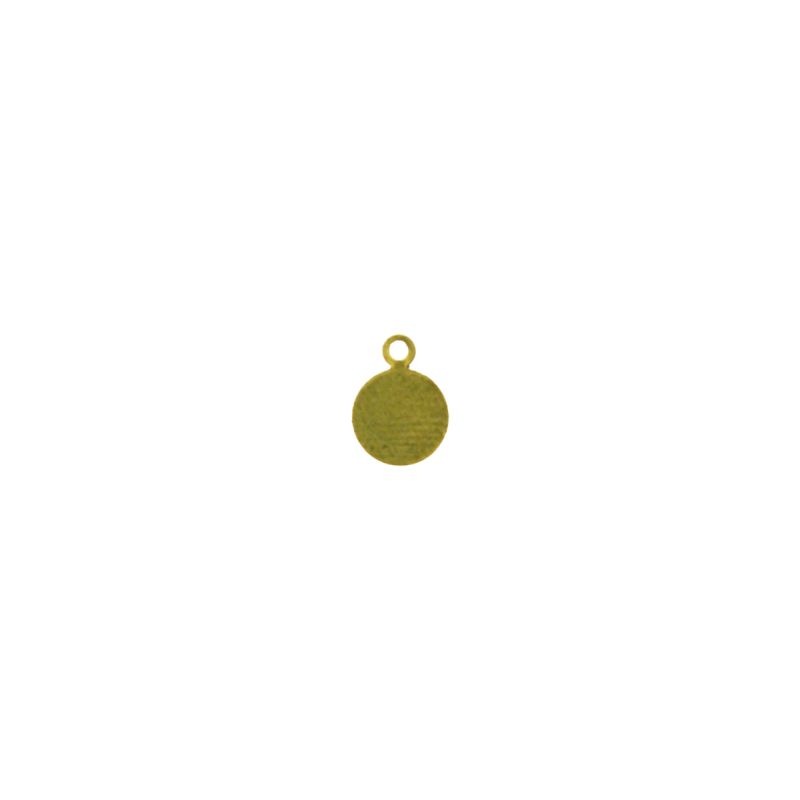 [910760000] Disco de latón Ø 7,3mm con anilla cerrada