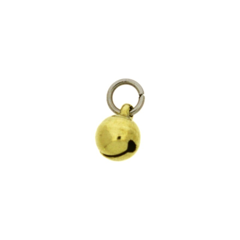 [119090898] Cascabel Ø 8mm montado con anilla redonda Ø7x hilo Ø1,2mm
