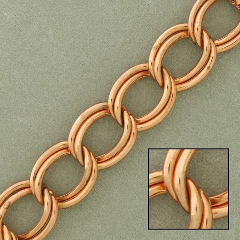 [511360000] Cadena de hierro barbada doble ancho 11mm