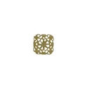 Round filigree metal component 15x15mm