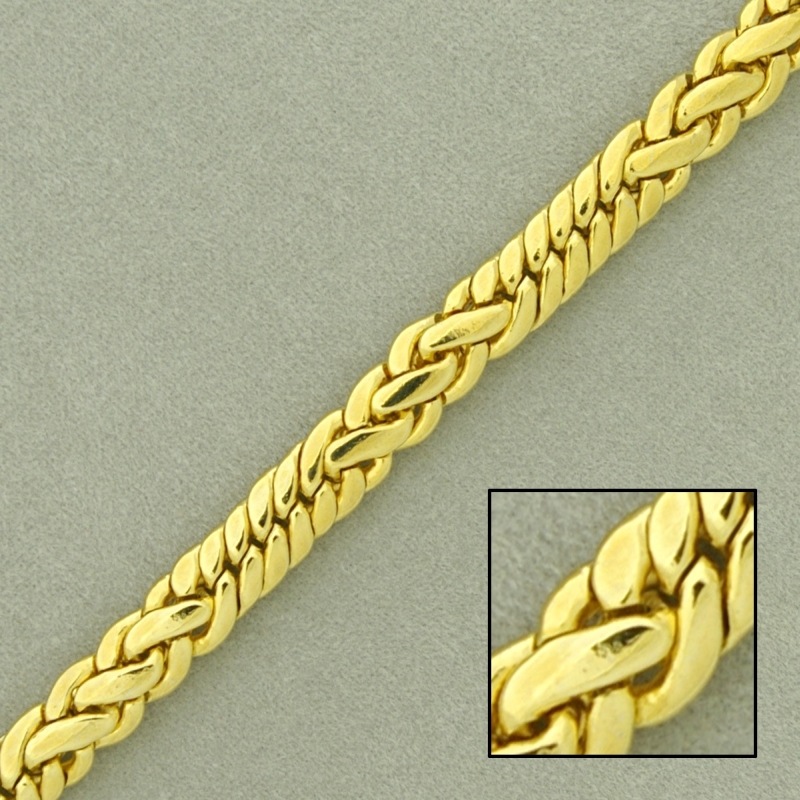 [525750000] Chaîne en laiton platé largeur 5,5mm